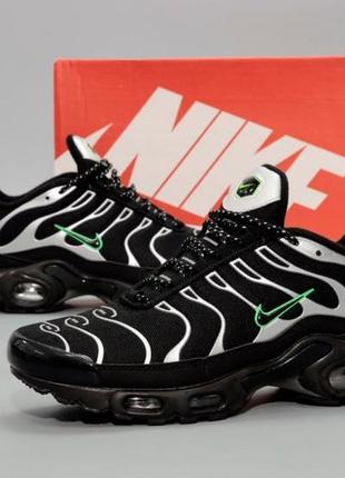 Чоловічі кросівки nike air max tn plus black grey green