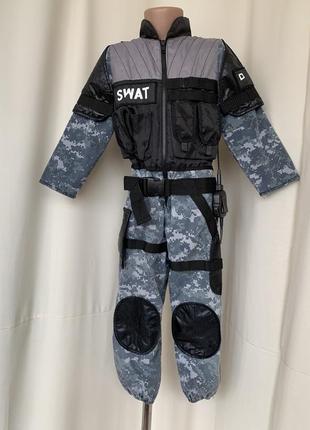Коп полицейский swat костюм карнавальный2 фото
