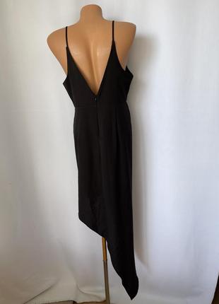 Платье готик черная асимметричная ginger fizz готичное5 фото