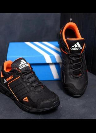 Кожаные мужские кроссовки adidas1 фото