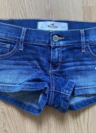 Короткие джинсовые шортики hollister3 фото