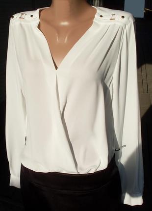 Женская блузка блуза белая george нарядная праздничная красивая женственная2 фото