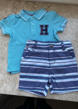 Комплект поло з шортами tommy hilfiger