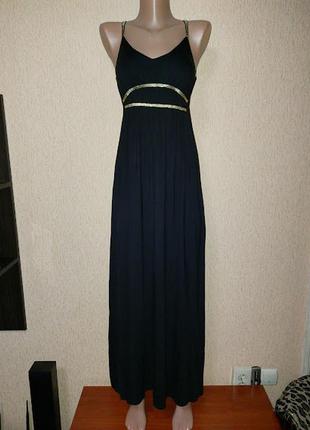 Чорне довге жіноче плаття, сарафан asos petite1 фото