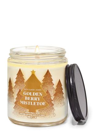 Ароматична свічка bath and body works golden berry mistletoe