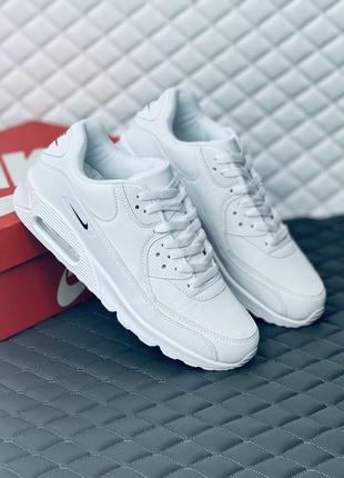 Кроссовки мужские nike air max 90 all white кроссовки найк 903 фото