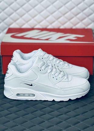 Кроссовки мужские nike air max 90 all white кроссовки найк 90