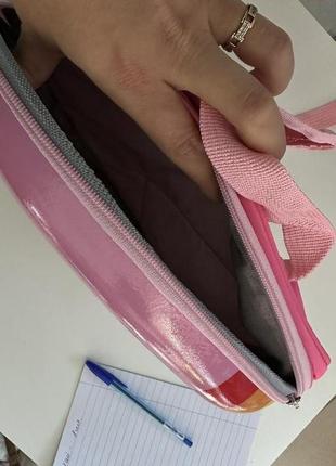 Розовый рюкзак микки mickey disney с твердым корпусом , ортопедический 3d с героями  для девочки7 фото