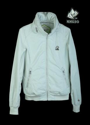 Куртка, вітровка жіноча khujo. свіже світло-біло-бірюзова з легким оксамитом. розмір-s. 40€квівалент.