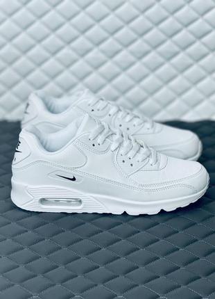 Кроссовки женские nike air max 90 all white кроссовки найк 90 белые6 фото