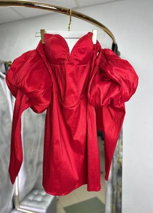 Вечернее корсетное платье с объемными рукавами misspap размер 2xl