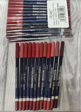 Набір олівців для губ violet waterproof 12 шт.1 фото