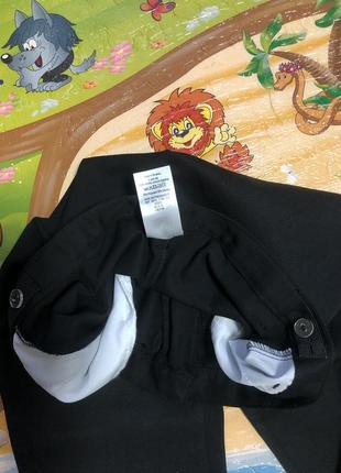 Штаны классические для мальчика 10 -11 лет в, в черном цвете.7 фото