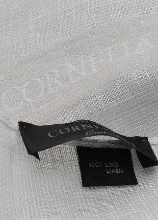 Льняний шарф corneliani5 фото