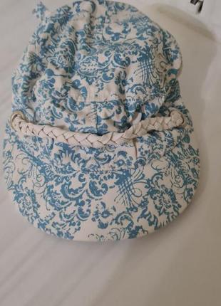 Кепка козирок termit біла з блакитним нова