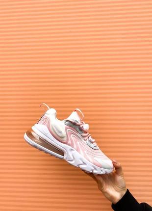 Жіночі кросівки nike air max 270 react end "barely rose"9 фото