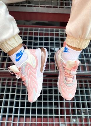 Женские кроссовки nike air max 270 react end “barely rose”8 фото