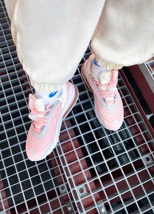 Женские кроссовки nike air max 270 react end “barely rose”7 фото