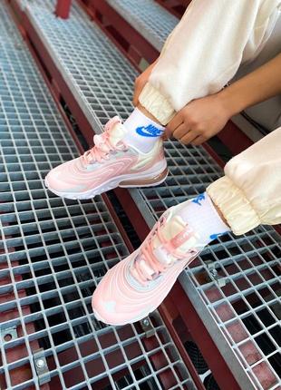 Жіночі кросівки nike air max 270 react end "barely rose"5 фото