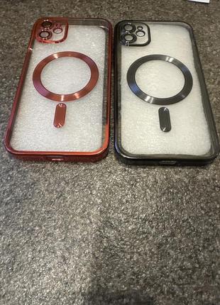 Tpu чехол delight case with magnetic safe с защитными линзами на камеру на apple iphone 11,14 о макс2 фото