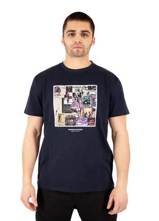 Футболка weekend offender posters graphic t-shirt navy