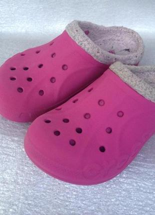 Утеплені шльопанці crocs 12с13 (20 см)