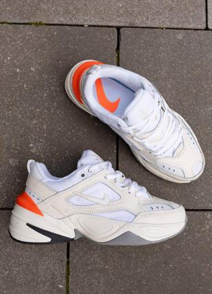 Кроссовки женские, nike m2k tekno beige orange