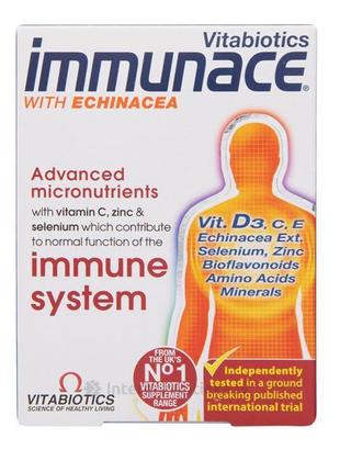 Вітаміни для імунітету. vitabiotics immunace з ехінацеєю, 30 таб1 фото