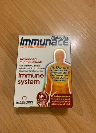 Вітаміни для імунітету. vitabiotics immunace з ехінацеєю, 30 таб2 фото