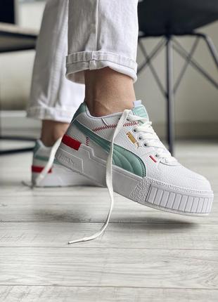 Женские кроссовки puma cali sport mix white 🆕 купить наложенный платёж1 фото