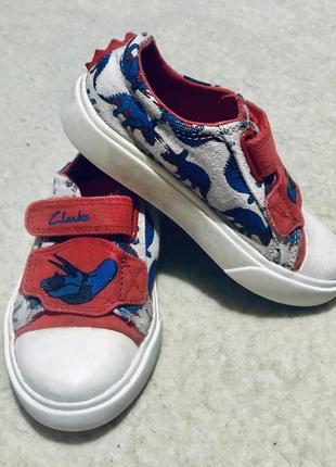 Кеди текстильні з динозаврами від clarks