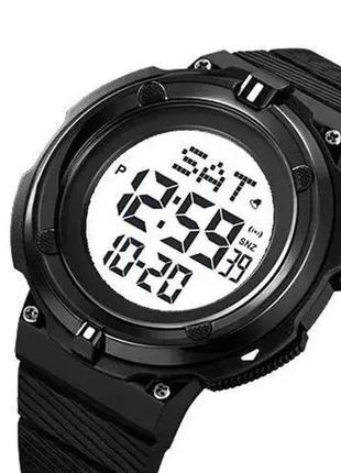 Противоударные часы skmei 2010bkwt black-white | часы тактические противоударные | mt-115 водостойкие