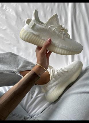 Ad yeezy 350 v2 boost white2 фото