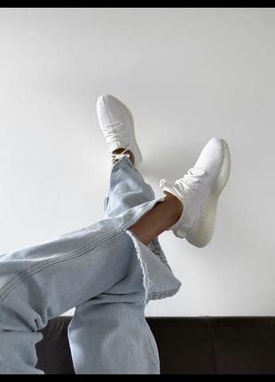 Ad yeezy 350 v2 boost white3 фото