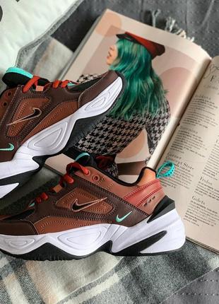 Кросівки nike m2k tekno (mahogany mink / black – burnt orange) 🆕 купити накладений платіж