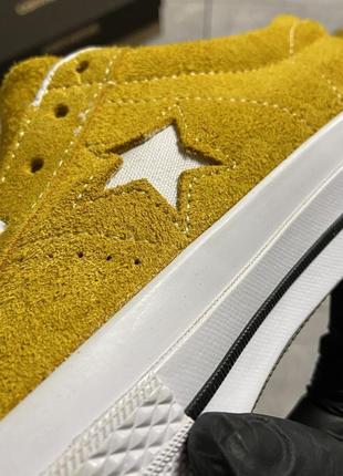 💛converse one star premium suede yellow💛кеды конверс8 фото