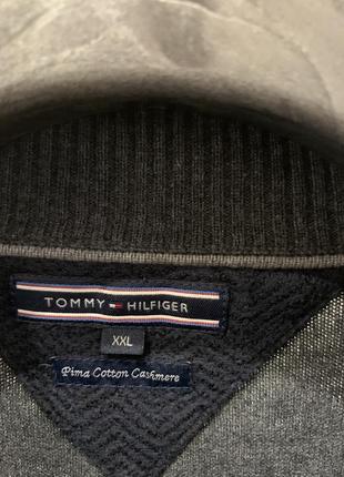 Кардиган кашеміровий светр на ґудзиках кофта tommy hilfiger сіра джемпер світшот4 фото
