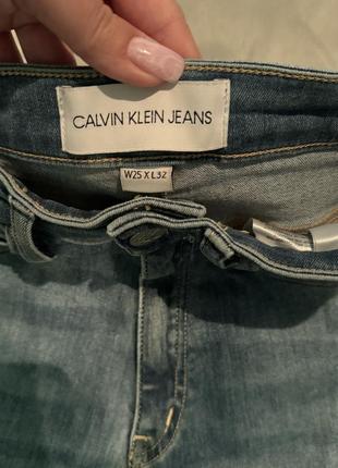 Джинсы calvin klein jeans skinny с завышенной талией оригинал3 фото