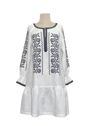Платье знаменито белая галерея льна, 40-48р1 фото