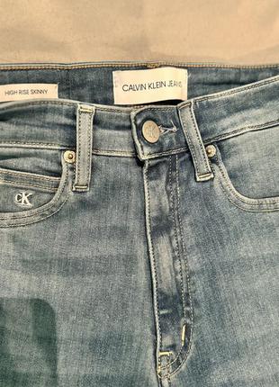 Джинсы calvin klein jeans skinny с завышенной талией оригинал6 фото