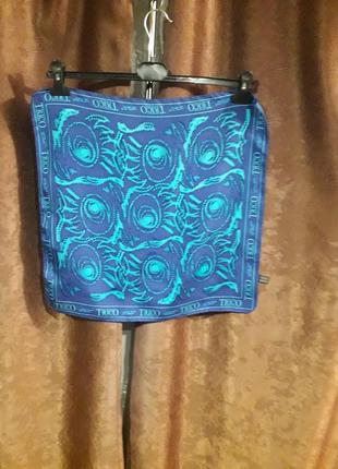 Вінтажний італійський шийний шовковий хустку