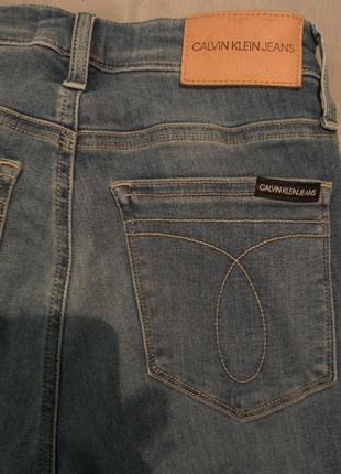 Джинсы calvin klein jeans skinny с завышенной талией оригинал7 фото