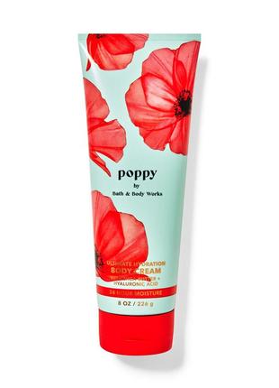 Зволожуючий крем для тіла bath & body works poppy