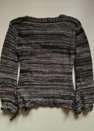 Кофта пуловер кофточка із зав'язками джемпер светр2 фото