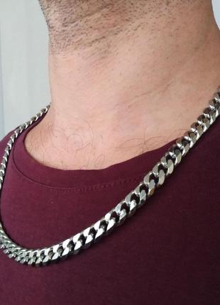 Ланцюжок чоловіча з нержавіючої сталі steel braiding. 9мм*56см