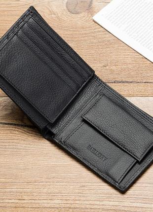 Чоловіче портмоне (кишеньковий гаманець) з натуральної шкіри4 фото