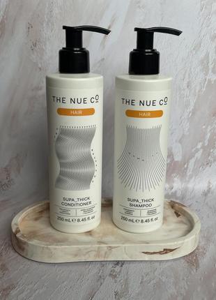 Безсульфатний шампунь та кондиціонер від випадіння волосся the nue co supa_thick