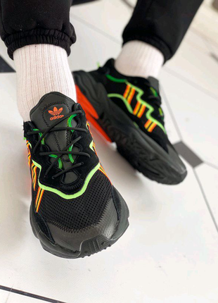 Adidas ozweego "black/orange/green"