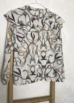 Zara блуза в принт2 фото