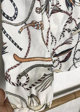 Zara блуза в принт